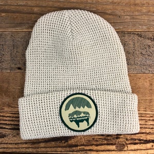 Bison Moon Reflection Waffle Beanie - Birch