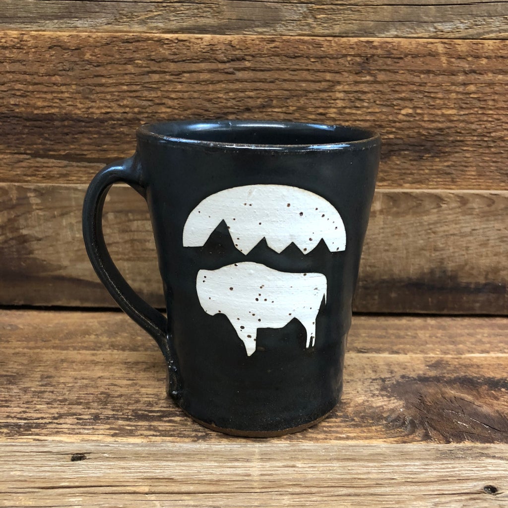 Bison Moon Coffee Mug | WyoMade Accessories | Ceramic